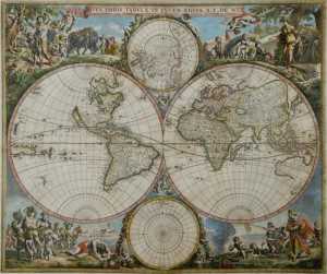 Mapa świata z 1662 r